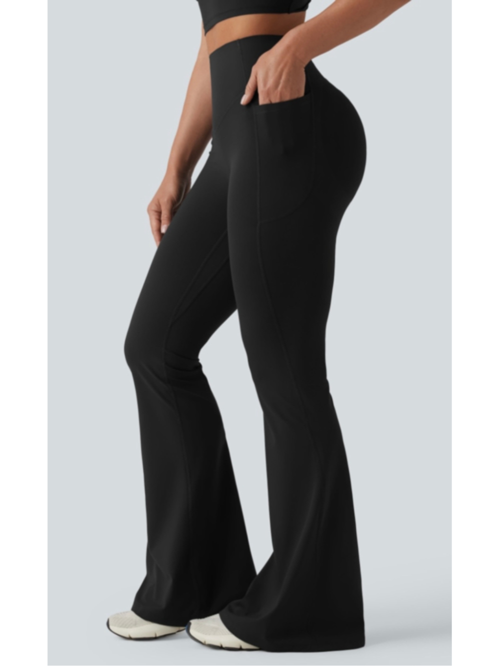 Halara Ultrasculpt High-Waisted Tummy Control Butt Scrunch Flare Leggings M Tall